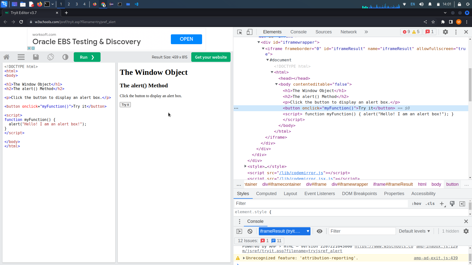 NoSuchFrameException